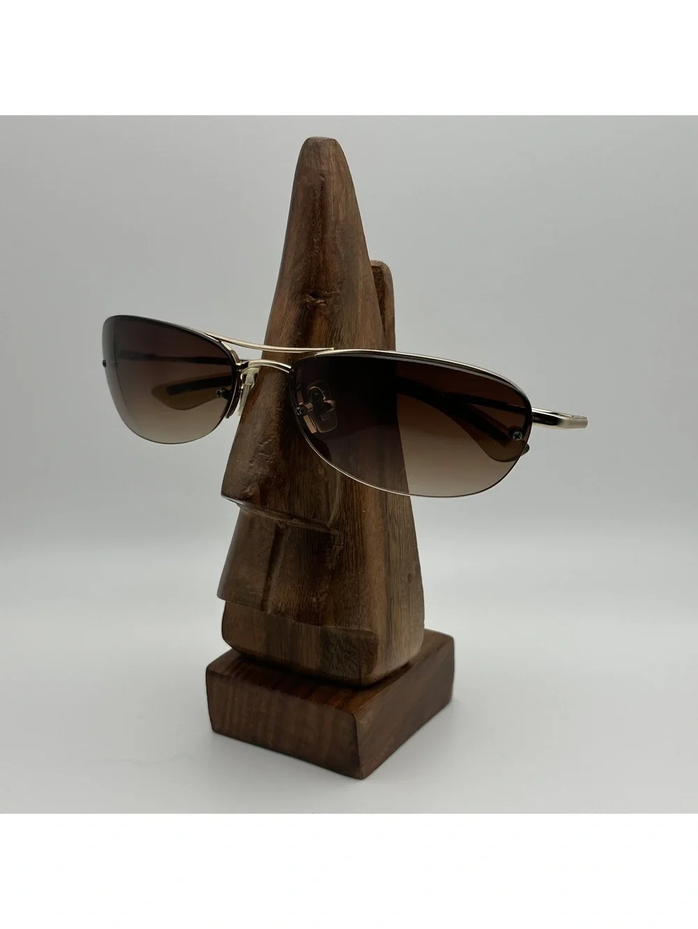 Fossil Men's Rimless Aviator Sunglasses with Brown Gradient Lenses